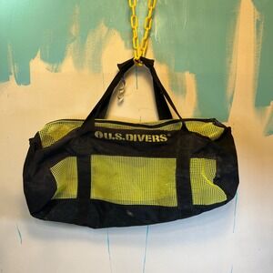 U.S. Divers Scuba Diving Duffel Gear Bag 26.5" x 10.5" Plastic Mesh Small Hole